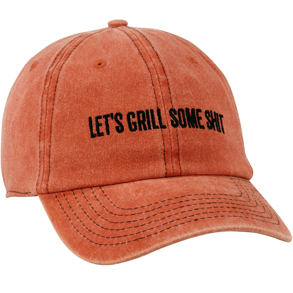 Let's Grill Baseball Cap - Cotton, Metal