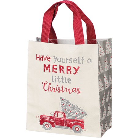 Have Yourself A Merry Little Christmas Daily Tote - Post-Consumer Material, Nylon