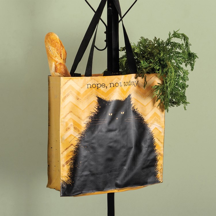 Market Tote - Nope, Not Today - 15.50" x 15.25" x 6" - Post-Consumer Material, Nylon
