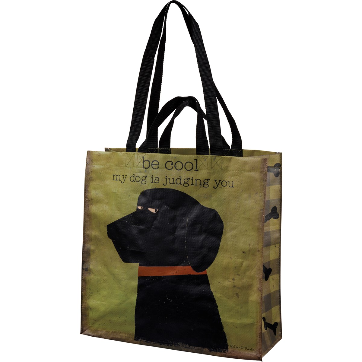 Be Cool My Dog Is Judging You Market Tote - Post-Consumer Material, Nylon