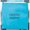 Choose Happy Market Tote - Post-Consumer Material, Nylon