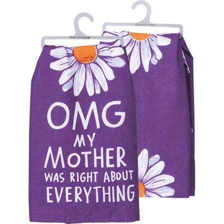 Kitchen Towel - My Mother Was Right - 28" x 28" - Cotton