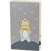 Space Bear Lighted Box Sign - Wood, Lights