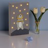 Space Bear Lighted Box Sign - Wood, Lights