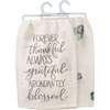 Thankful Abundantly Blessed Kitchen Towel - Cotton
