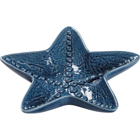 Vanity Tray - Starfish - 7" x 7" x 1.25" - Ceramic