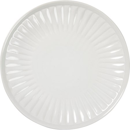 Salad Plate - Fluted - 9.50" Diameter - Stoneware