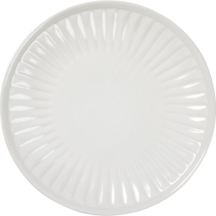 Fluted Salad Plate - Stoneware