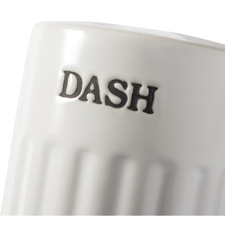 Pinch Dash Salt and Pepper Shakers - Stoneware, Plastic