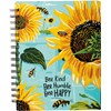 Bee Kind Bee Humble Bee Happy Spiral Notebook - Paper, Metal