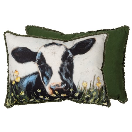 Cow Pillow - Cotton, Zipper