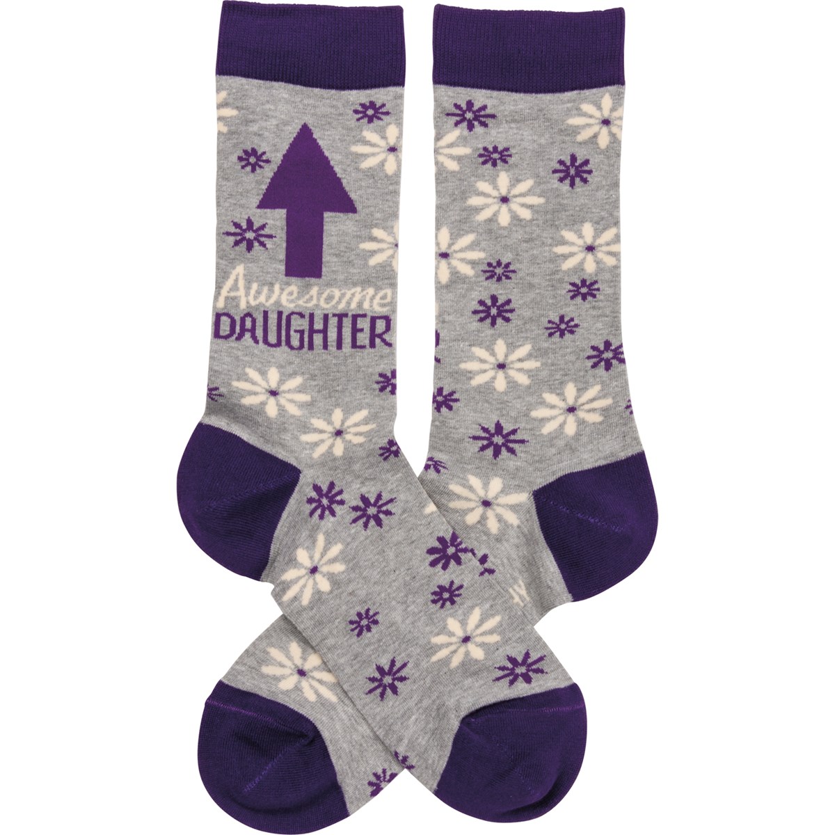 Awesome Daughter Socks - Cotton, Nylon, Spandex