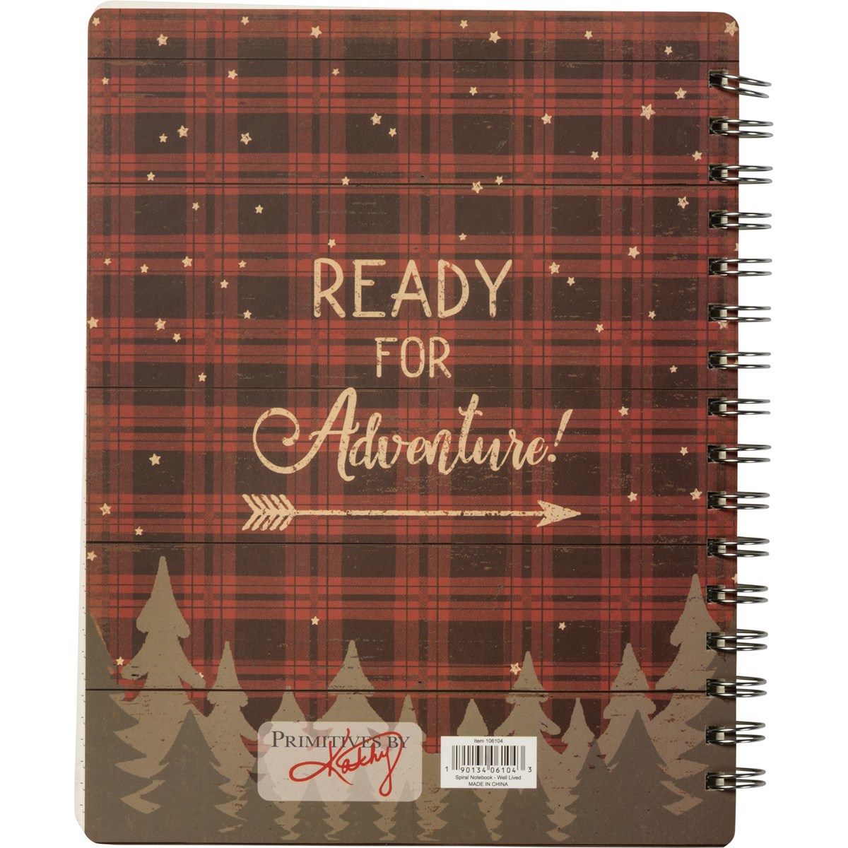 Spiral Notebook - Outdoor Life Is Well Lived - 5.75" x 7.50" x 0.50" - Paper, Metal