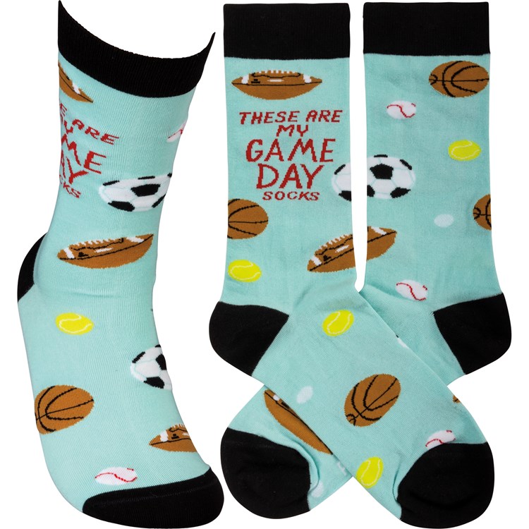 These Are My Game Day Socks - Cotton, Nylon, Spandex