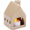 Small House Candle Holder Set - Stoneware