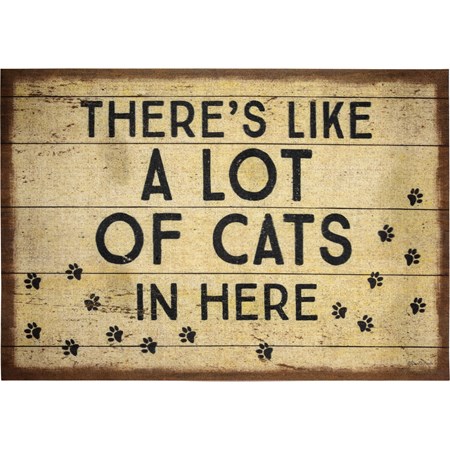 There's Like A Lot Of Cats In Here Rug - Polyester, PVC skid-resistant backing