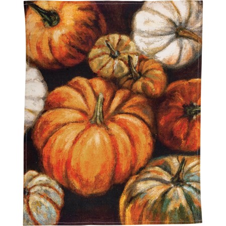 Kitchen Towel - Pumpkins - 20" x 26" - Cotton