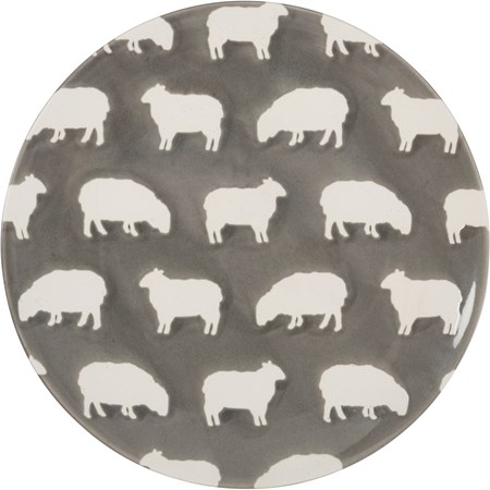 Sheep Salad Plate - Stoneware
