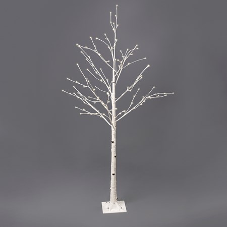 Tree Med - White Birch - 38" Diameter x 72", 16' Cord - Plastic, Cord, Lights