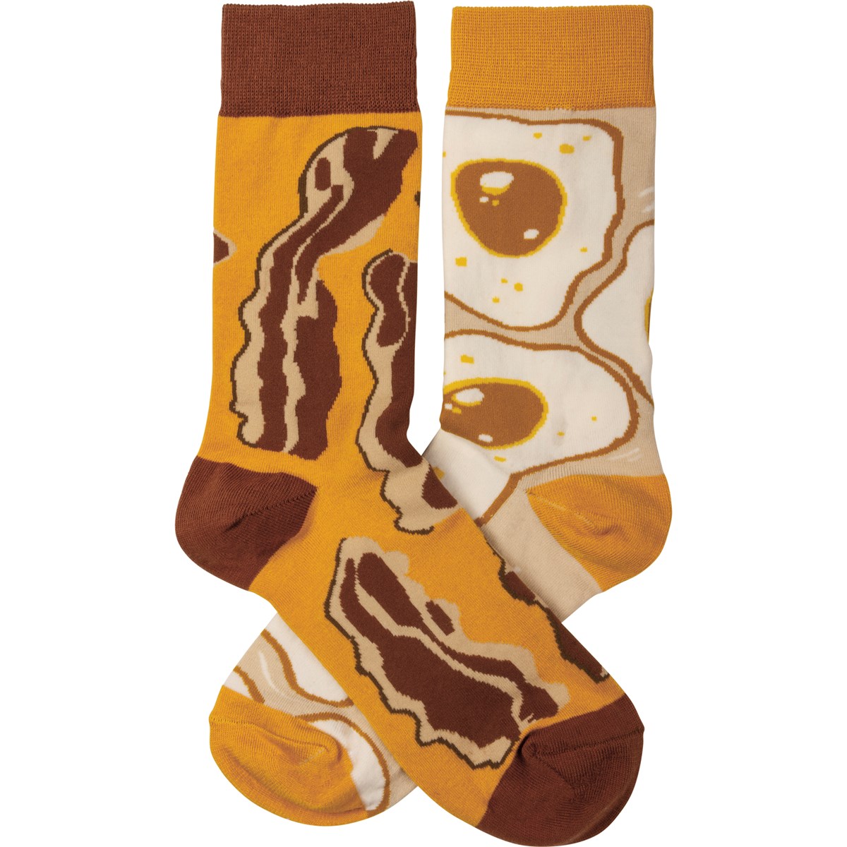 Bacon And Egg Socks - Cotton, Nylon, Spandex