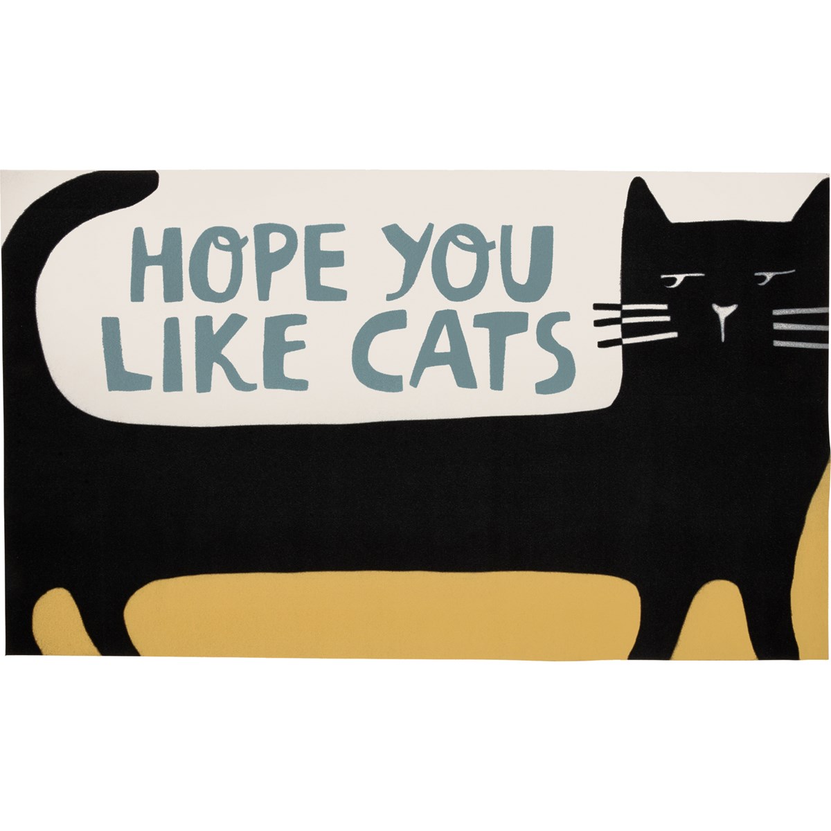 Hope You Like Cats Rug - Polyester, PVC skid-resistant backing