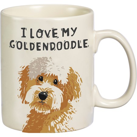 Mug - Goldendoodle - 20 oz., 5.25" x 3.50" x 4.50" - Stoneware