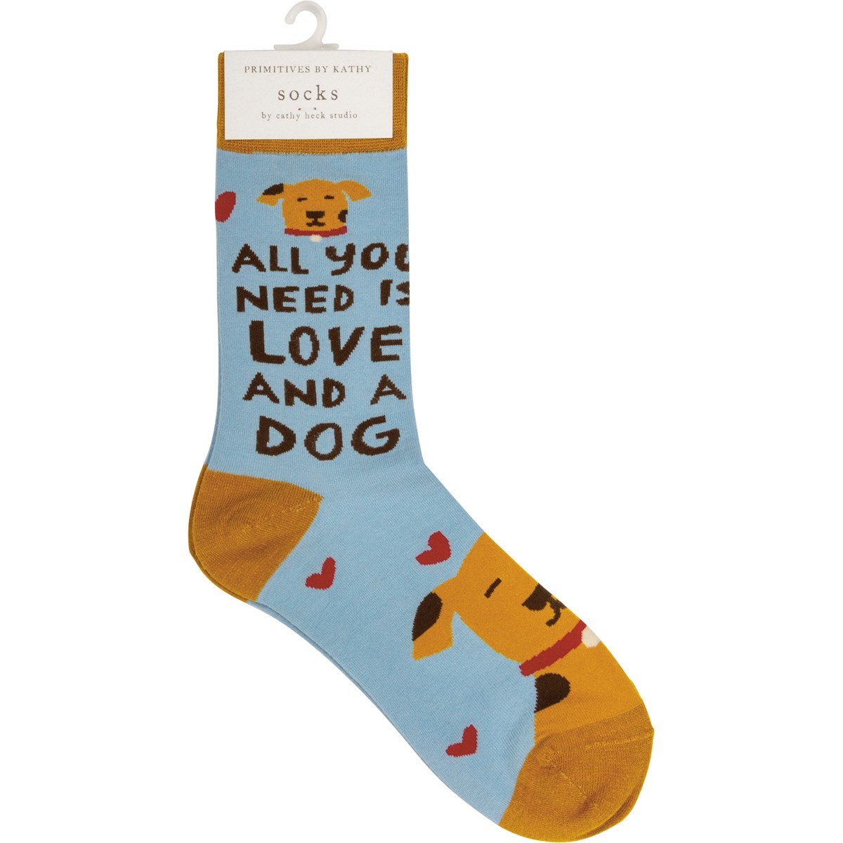 Need Is Love And A Dog Socks - Cotton, Nylon, Spandex