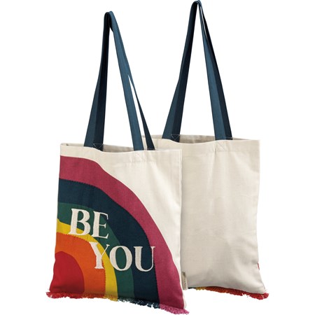 Tote - Be You - 14" x 15.50", 12" Handle Drop - Cotton