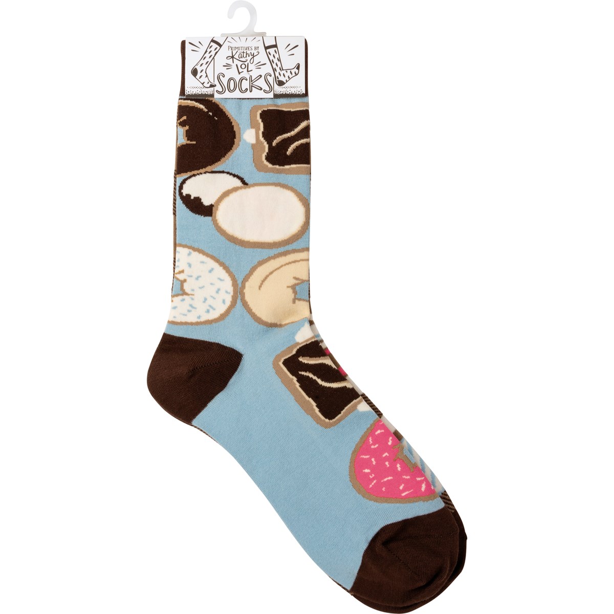 Coffee And Donuts Socks - Cotton, Nylon, Spandex