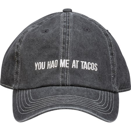Baseball Cap - You Had Me At Tacos - One Size Fits Most - Cotton, Metal
