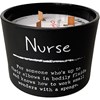 Nurse Jar Candle - Soy Wax, Glass, Wood