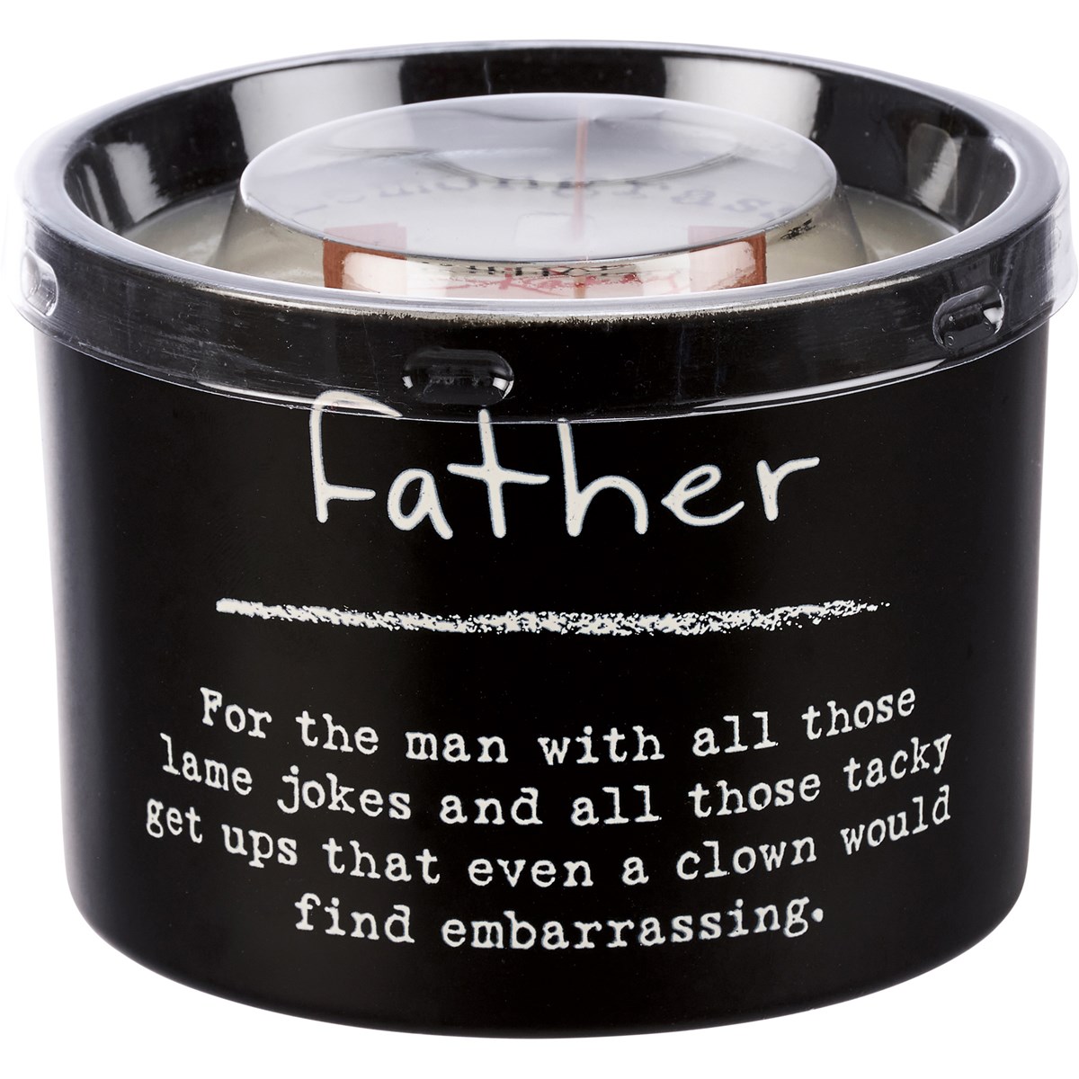 Father Jar Candle - Soy Wax, Glass, Wood