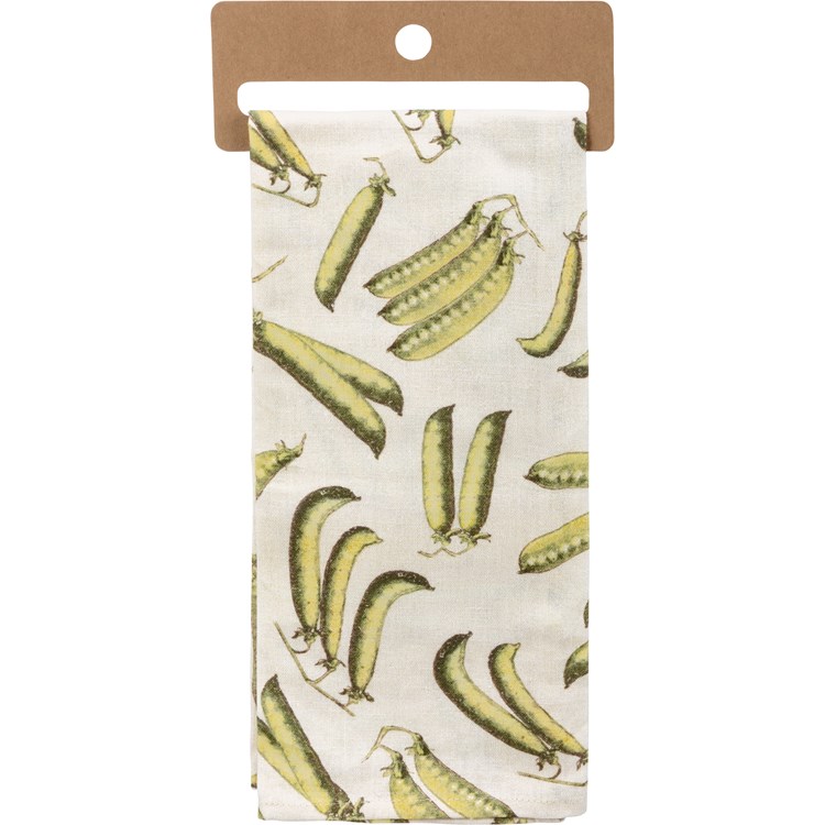 I Need Some Peas And Quiet Kitchen Towel - Cotton, Linen