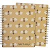 Bee Happy Spiral Notebook - Paper, Metal