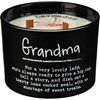 Grandma Jar Candle - Soy Wax, Glass, Wood