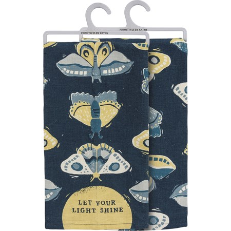 Kitchen Towel - Let Your Light Shine - 20" x 26" - Cotton, Linen