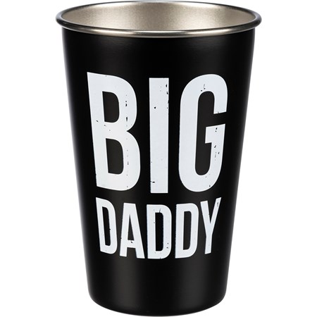 Pint - Big Daddy - 16 oz., 3.50" Diameter x 4.75" - Stainless Steel