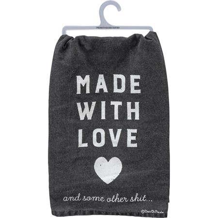 Kitchen Towel - Made With Love - 28" x 28" - Cotton