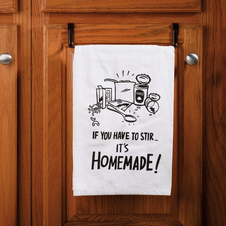 Kitchen Towel - If You Stir It It's Homemade - 28" x 28" - Cotton