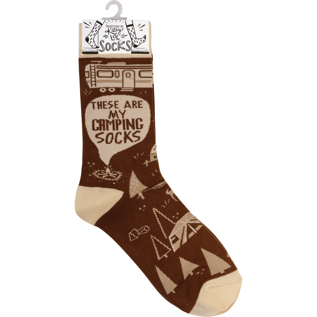 Socks - These Are My Camping Socks - One Size Fits Most - Cotton, Nylon, Spandex