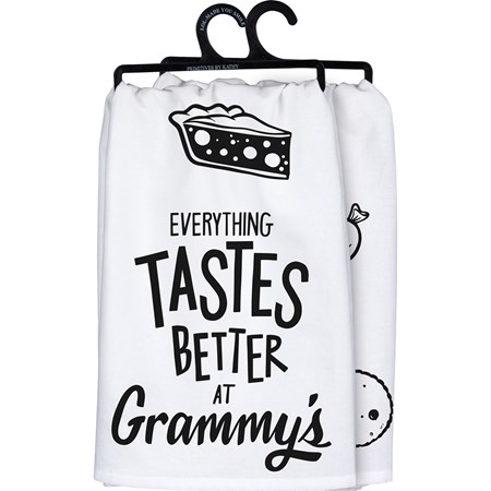 Kitchen Towel - Everything Tastes Better Grammy's - 28" x 28" - Cotton