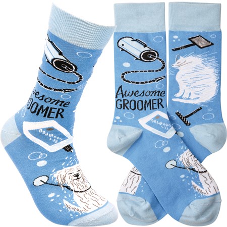 Awesome Groomer Socks - Cotton, Nylon, Spandex