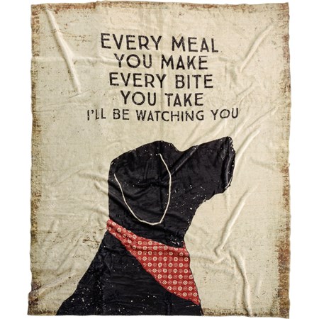 Throw - I'll Be Watching You - 50" x 60" - Plush Polyester