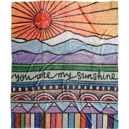 You Are My Sunshine Throw - Plush Polyester