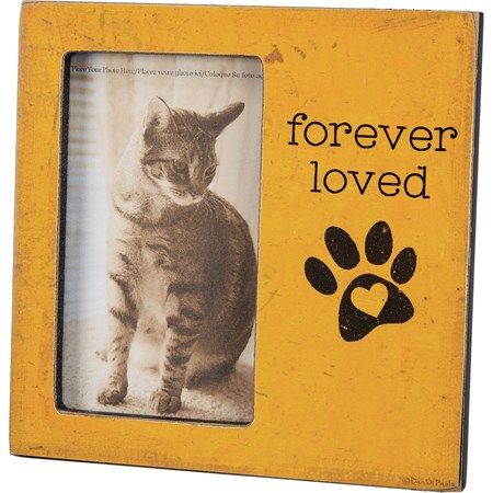 Forever Loved Photo Frame - Wood, Paper, Glass, Metal