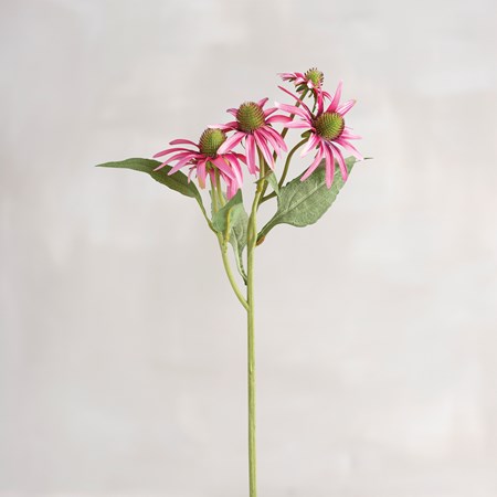 Pick - Pink Coneflower - 19" Tall - Plastic, Fabric, Wire