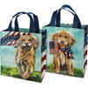 Dogs And Flags Daily Tote - Post-Consumer Material, Nylon