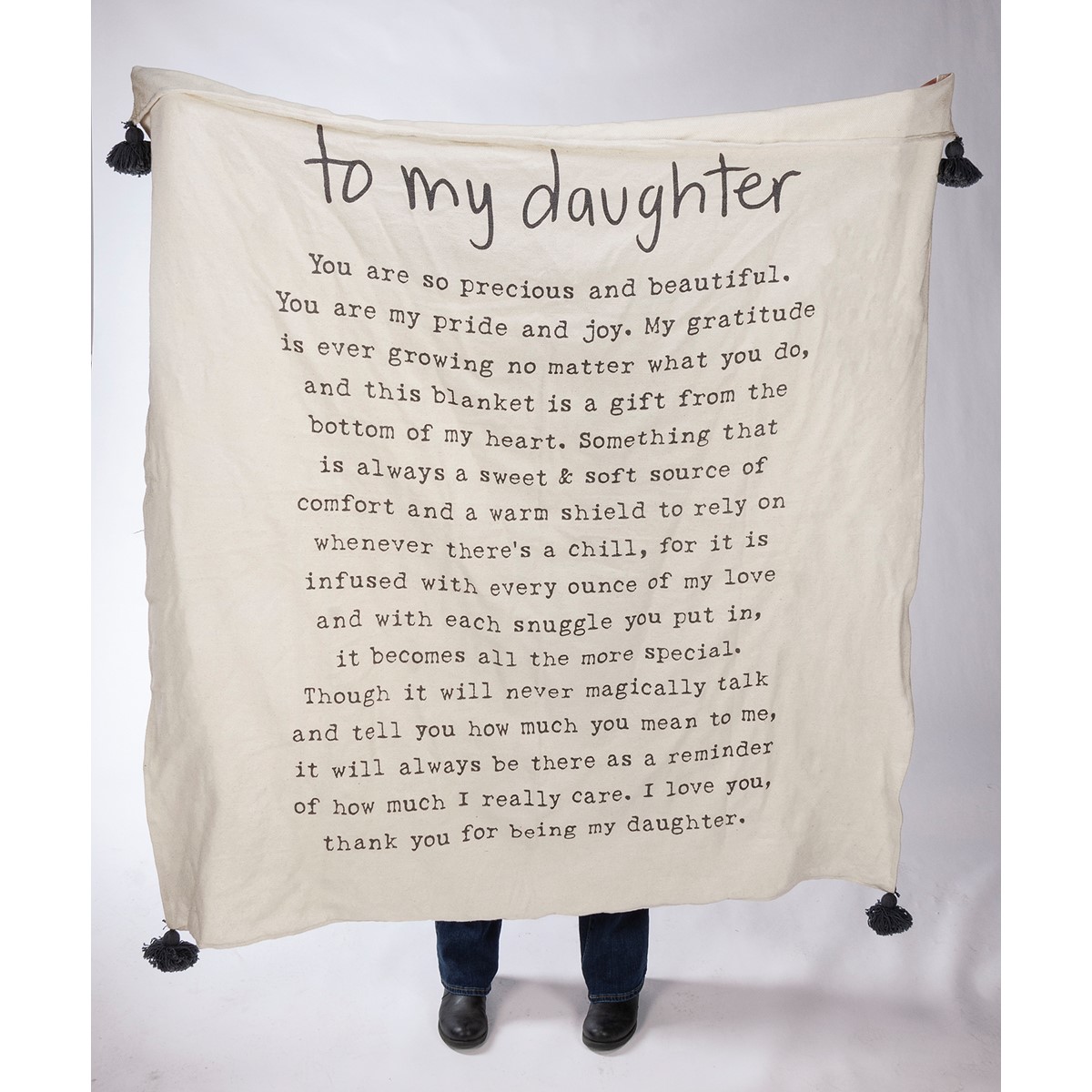 To My Daughter Throw Blanket - Cotton