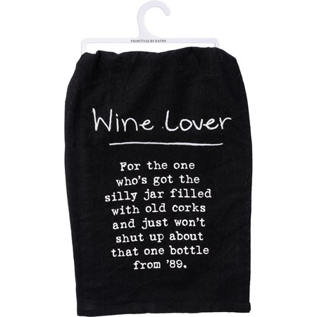 Wine Lover One Bottle From '89 Kitchen Towel - Cotton