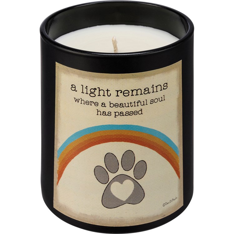 Light Remains A Beautiful Soul Passed Jar Candle - Soy Wax, Glass, Cotton